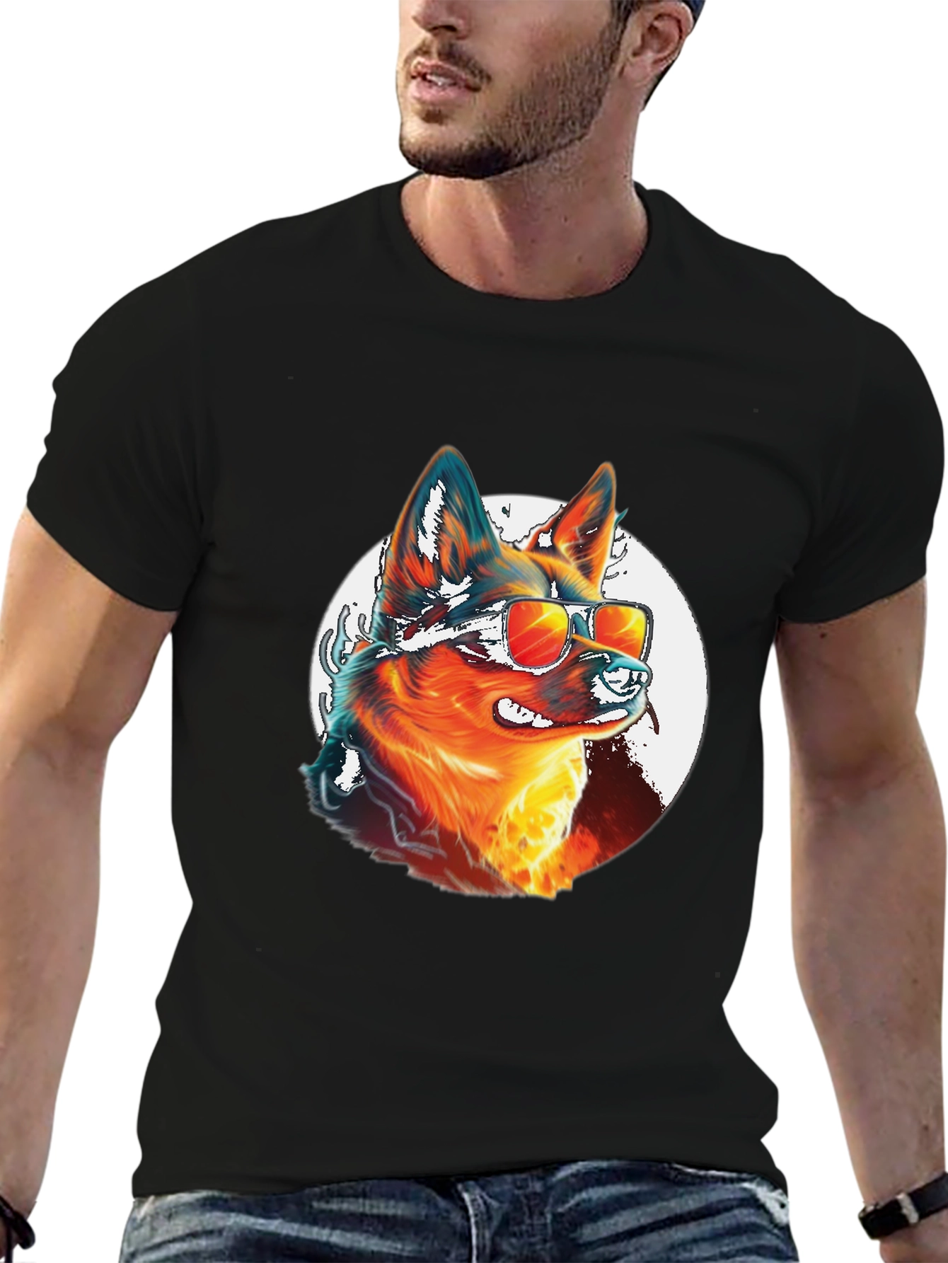 Cool Dog Graphic Tee - Unique Canine Design