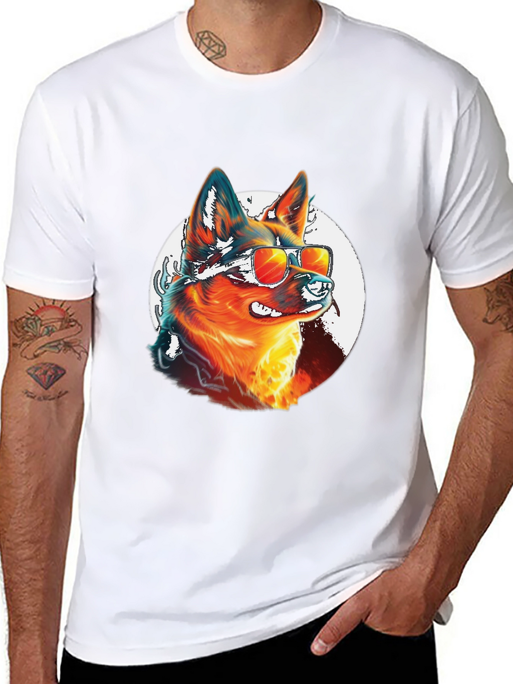 Cool Dog Graphic Tee - Unique Canine Design
