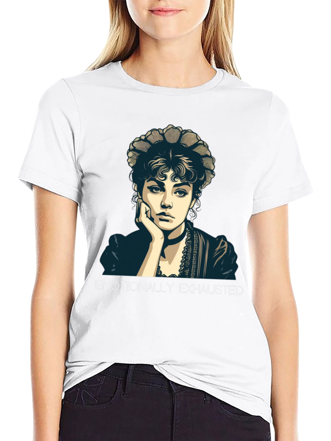 Emotionally Exhausted Portrait T-Shirt