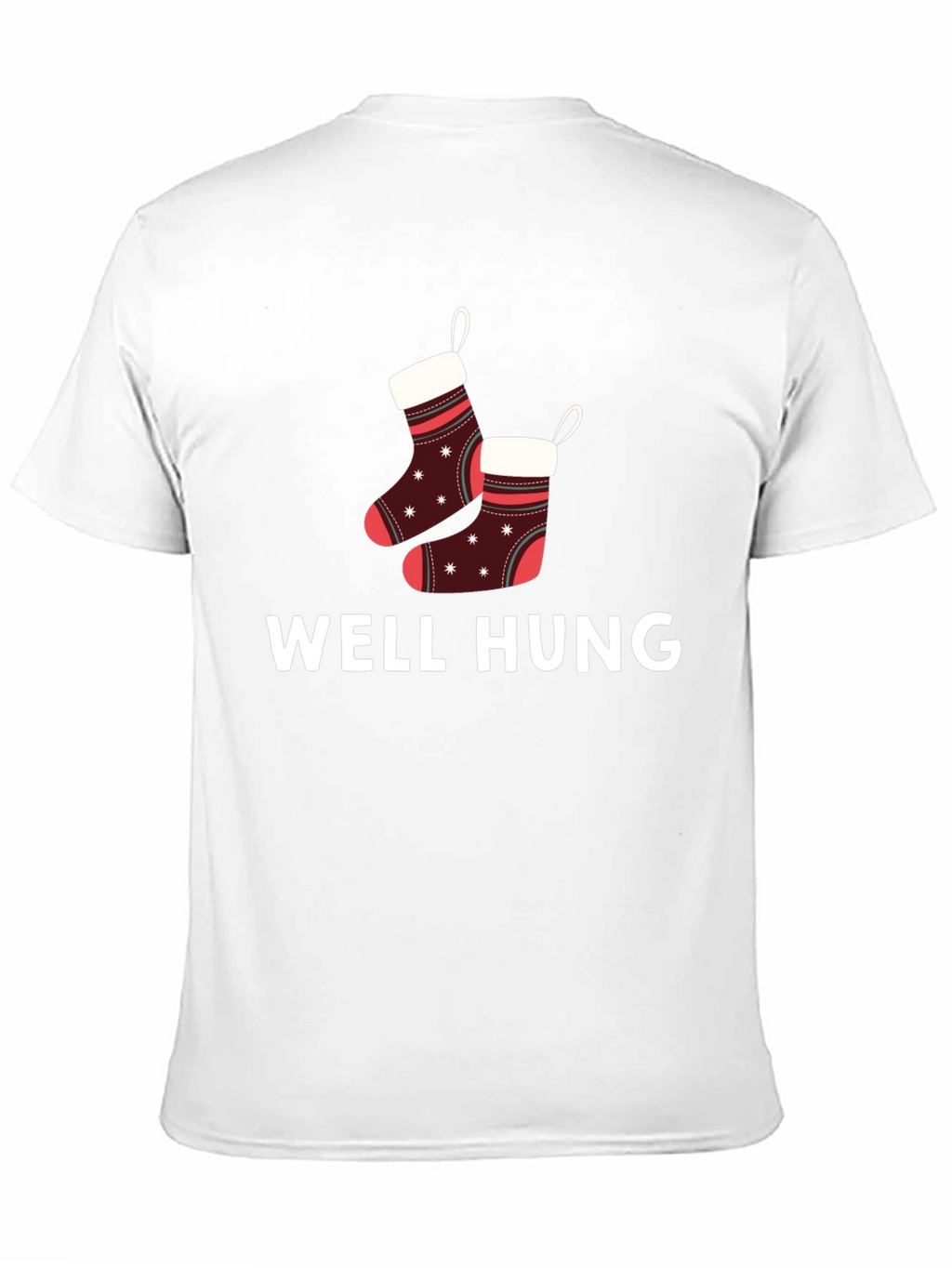 Well Hung Christmas Stockings Graphic Tee