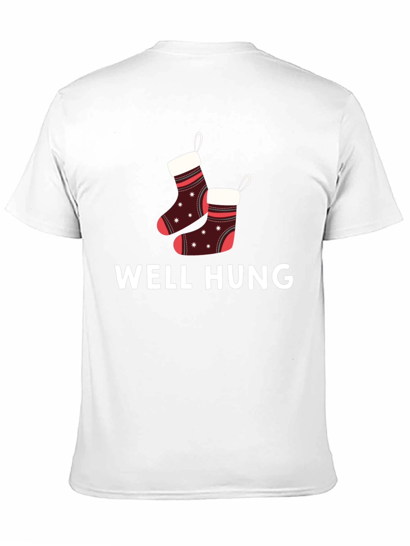 Well Hung Christmas Stockings Graphic Tee