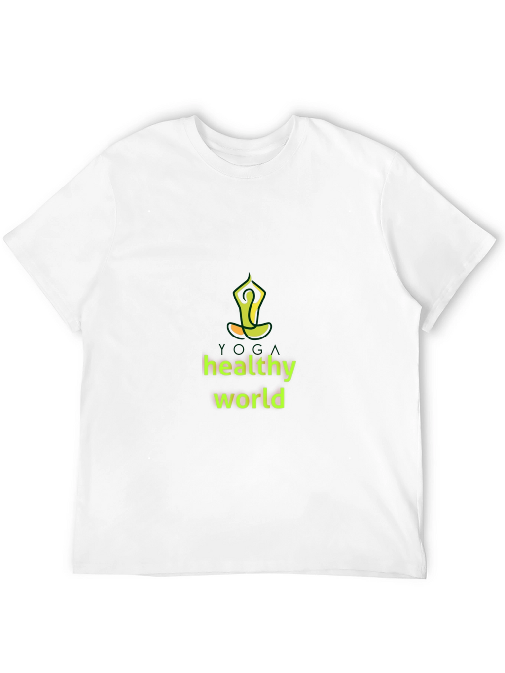 Yoga Healthy World Black T-Shirt