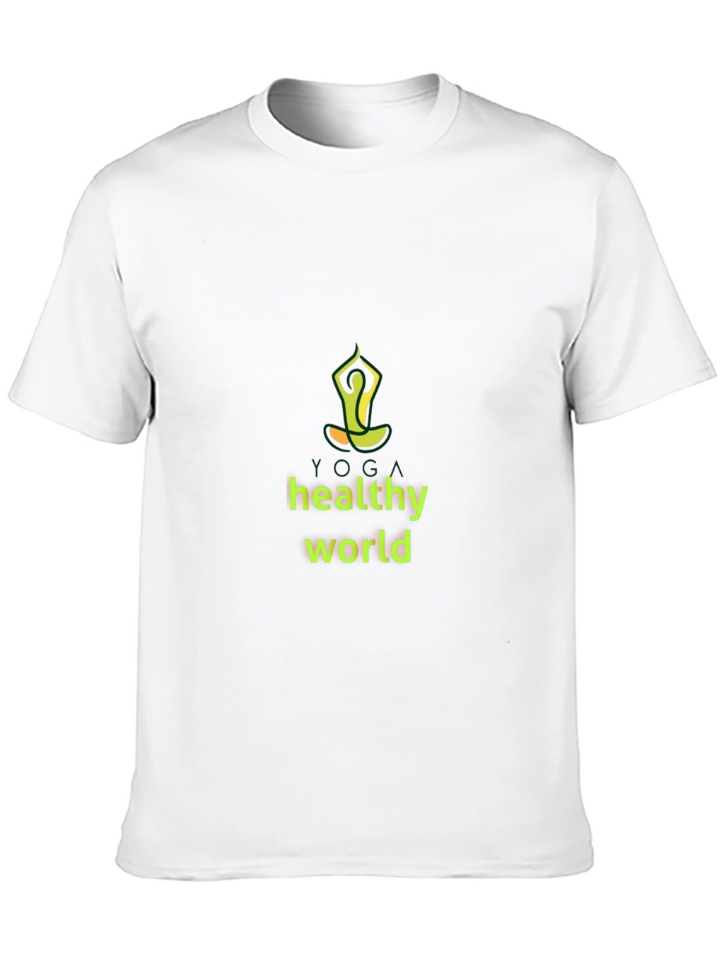 Yoga Healthy World Black T-Shirt