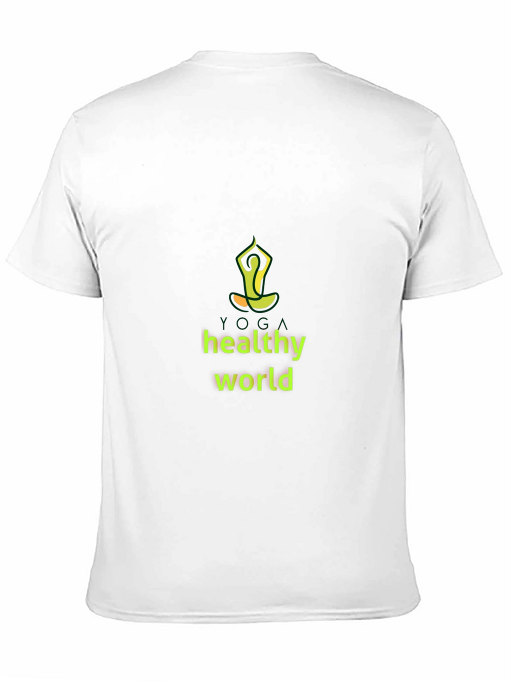 Yoga Healthy World Black T-Shirt