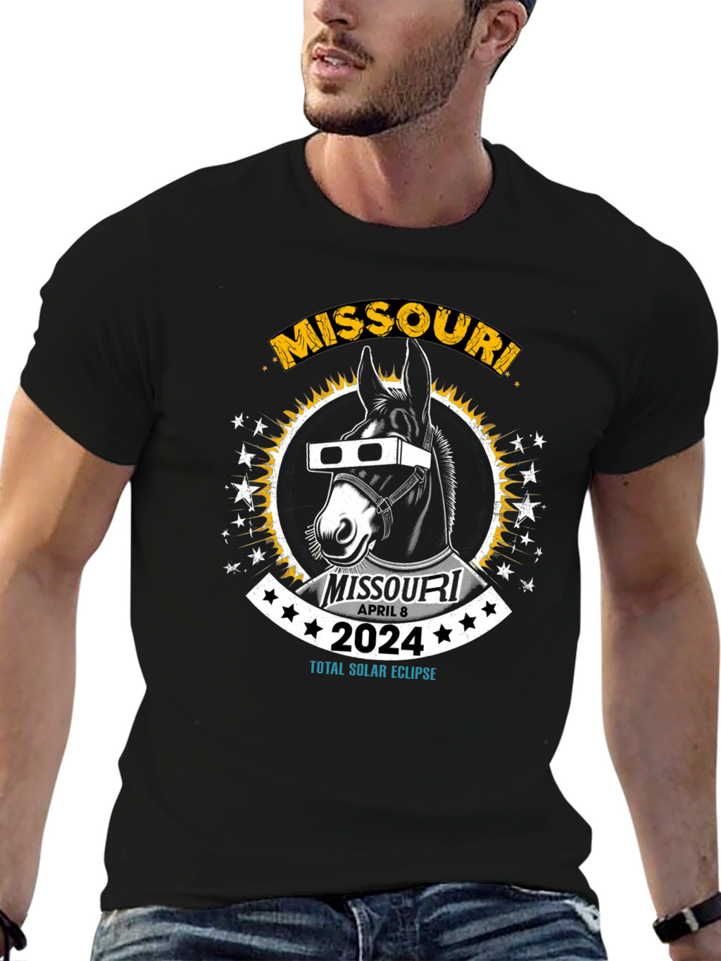 Missouri 2024 Total Solar Eclipse Souvenir T-Shirt