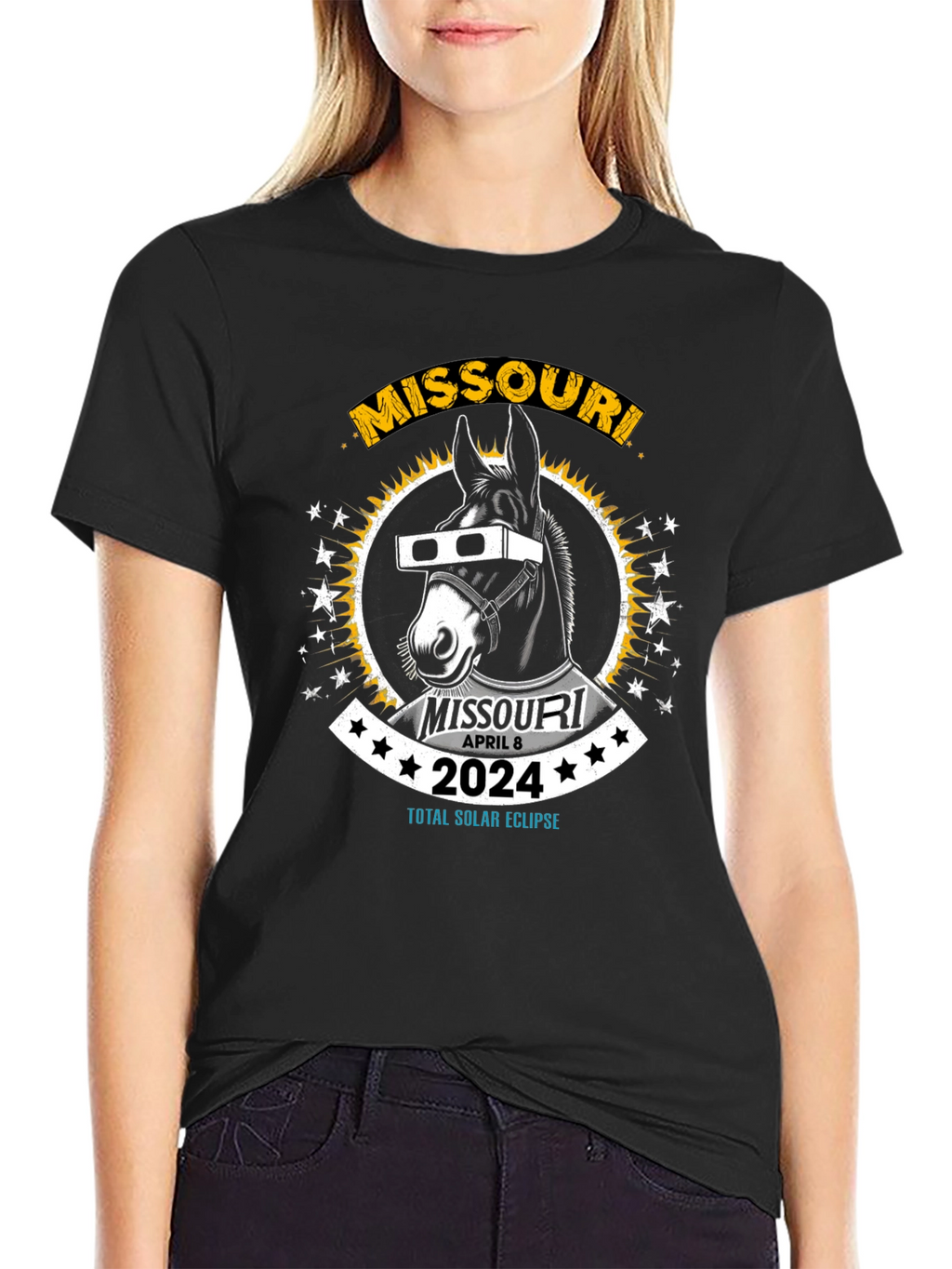 Missouri 2024 Total Solar Eclipse Souvenir T-Shirt