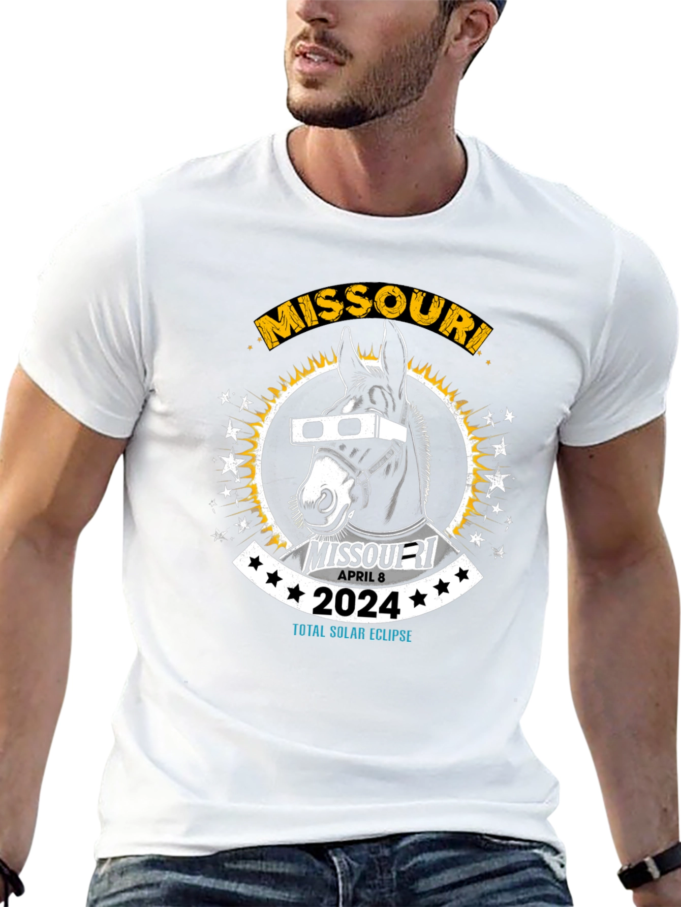 Missouri 2024 Total Solar Eclipse Souvenir T-Shirt