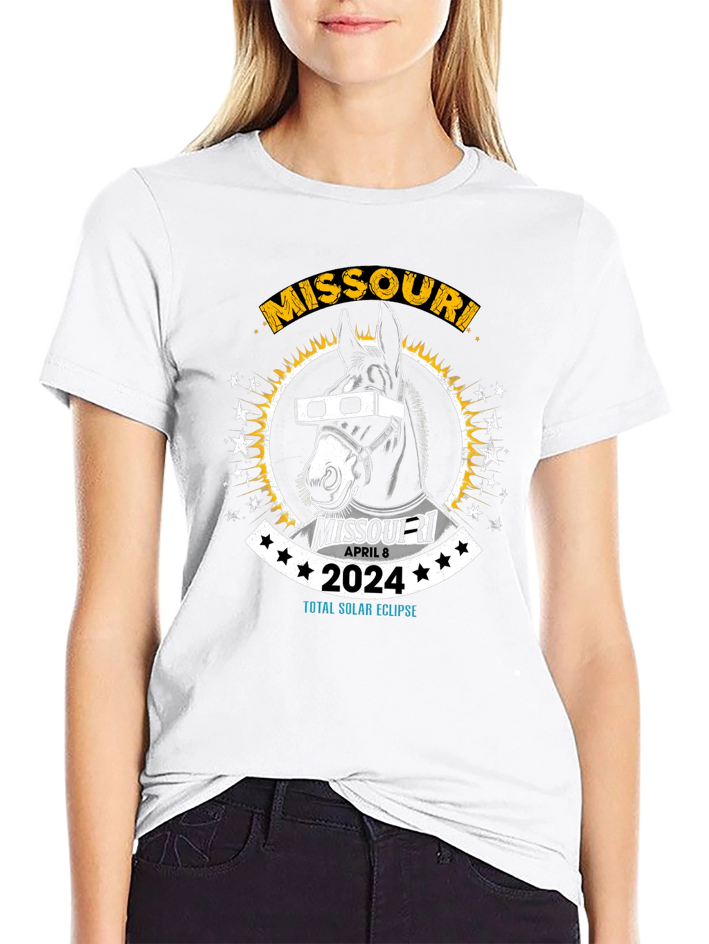Missouri 2024 Total Solar Eclipse Souvenir T-Shirt