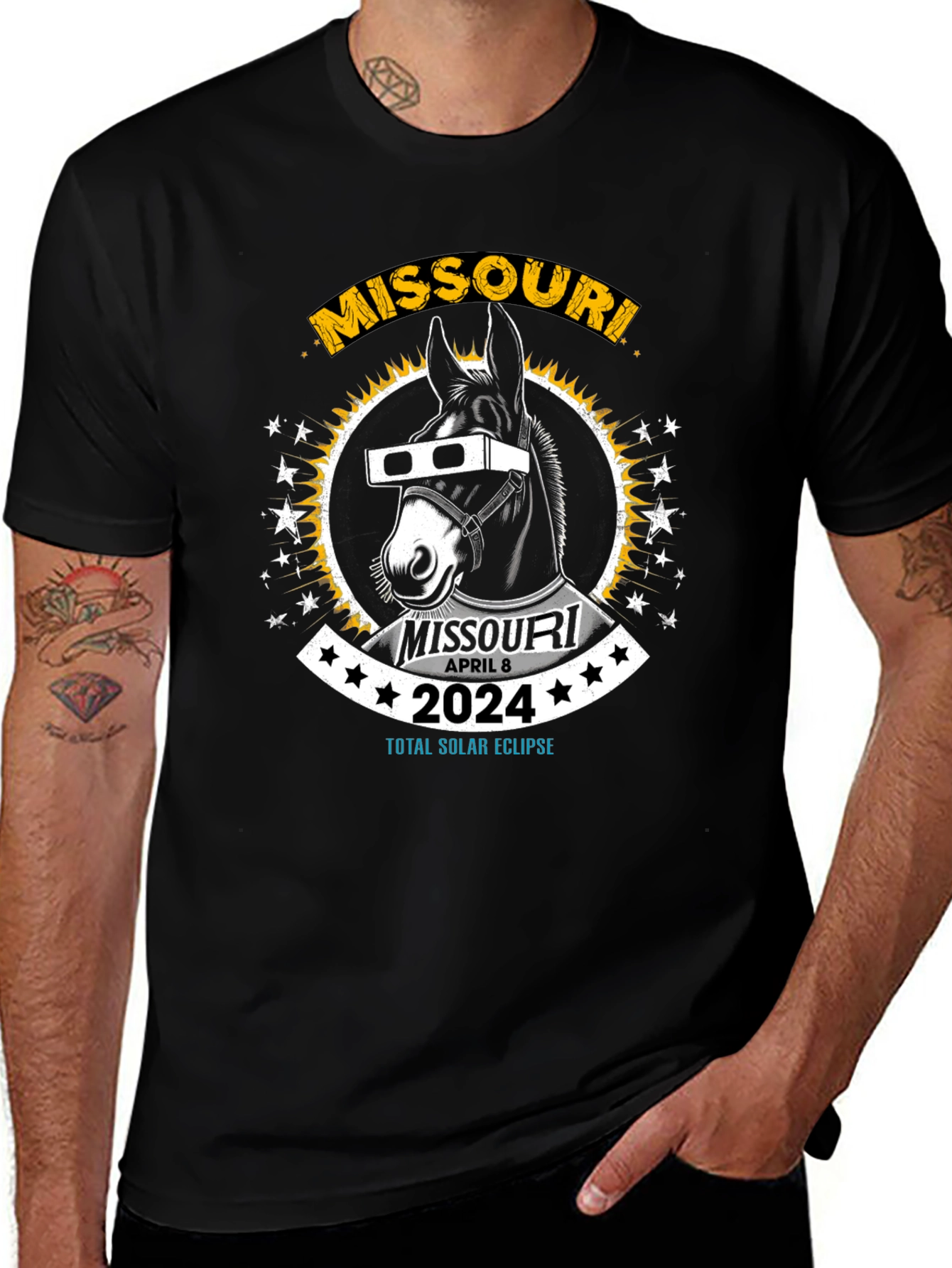 Missouri 2024 Total Solar Eclipse Souvenir T-Shirt