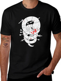 Haters Gonna Hate Snake Graphic Tee - Black Cotton