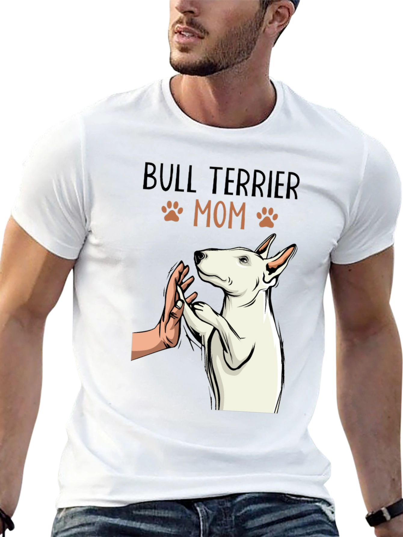 Bull Terrier Mom T-Shirt - Dog Lover Tee