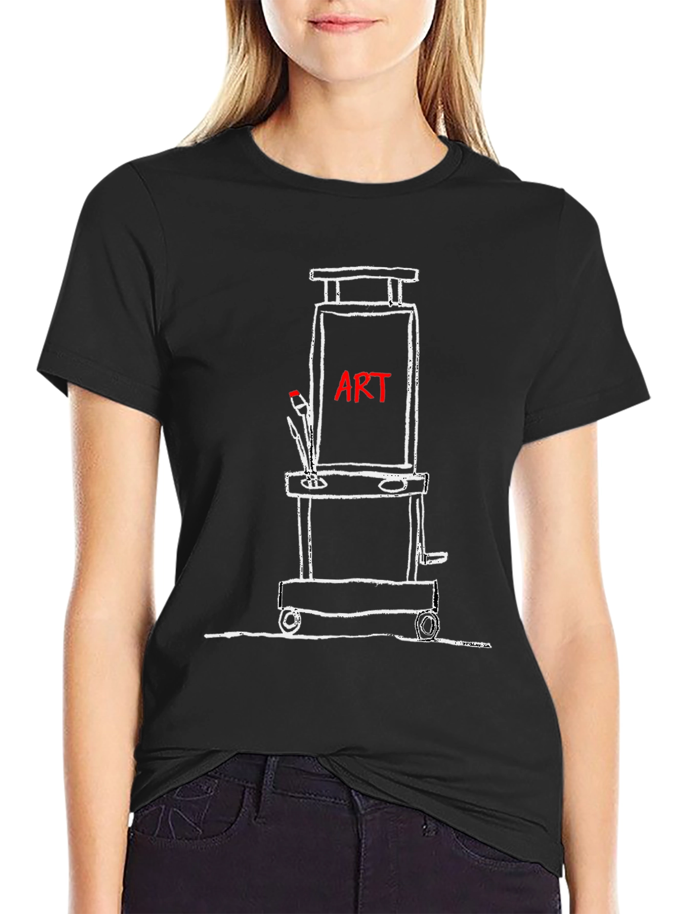 Artist Easel T-Shirt - Art Lover Tee