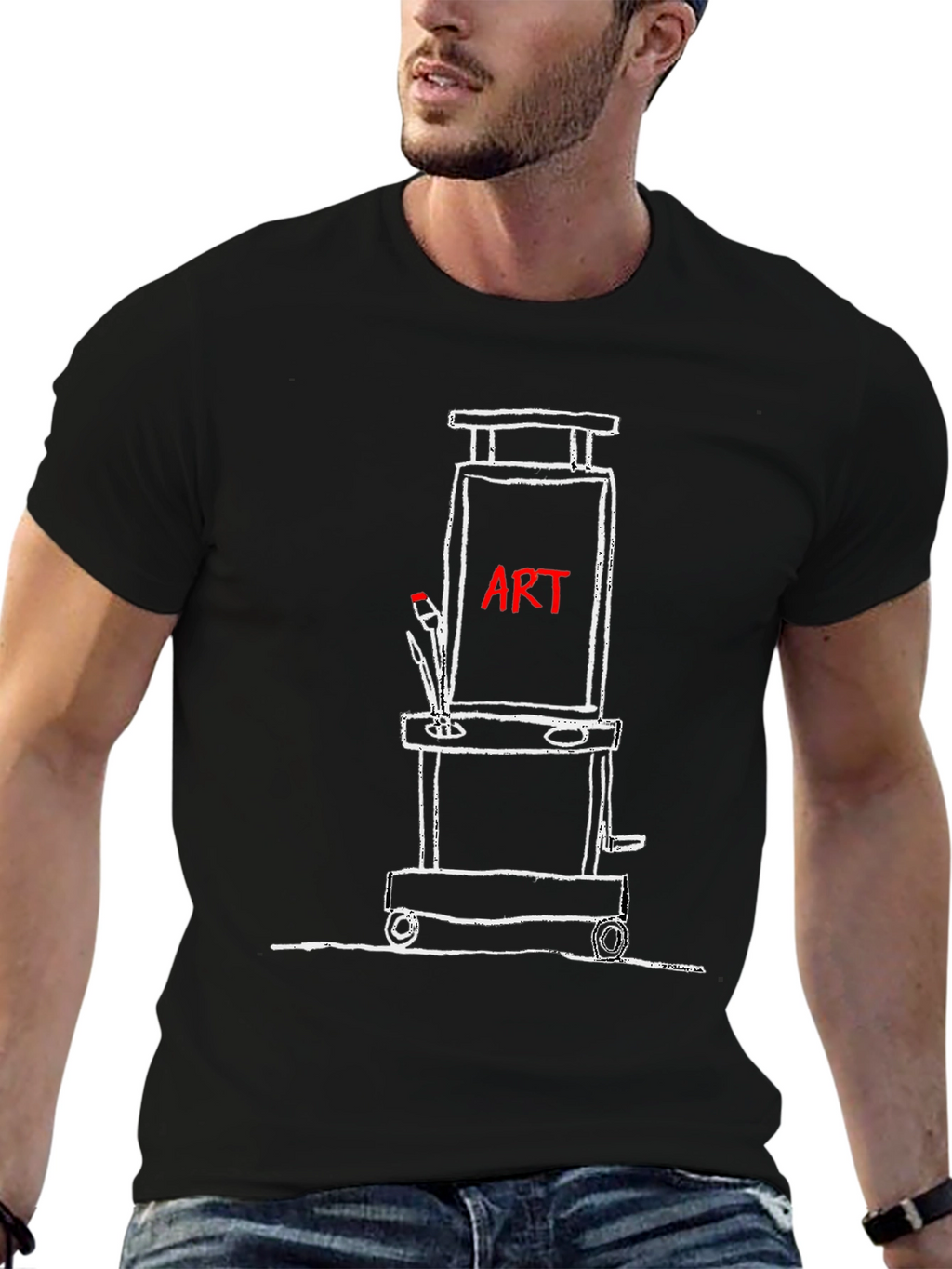 Artist Easel T-Shirt - Art Lover Tee
