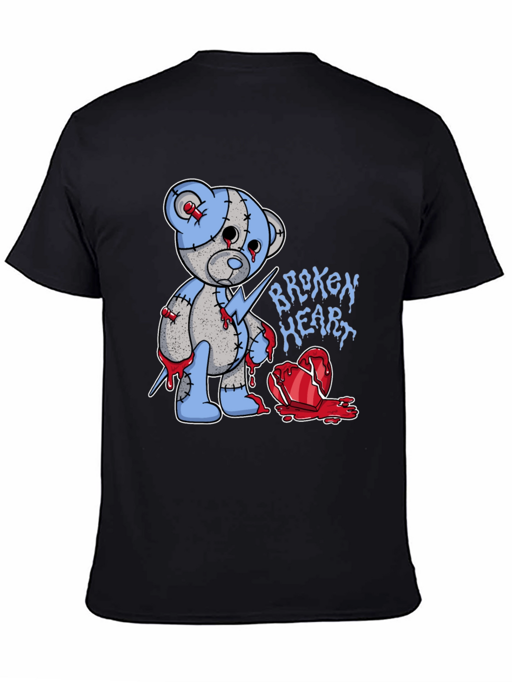 Broken Heart Teddy Bear Graphic Tee