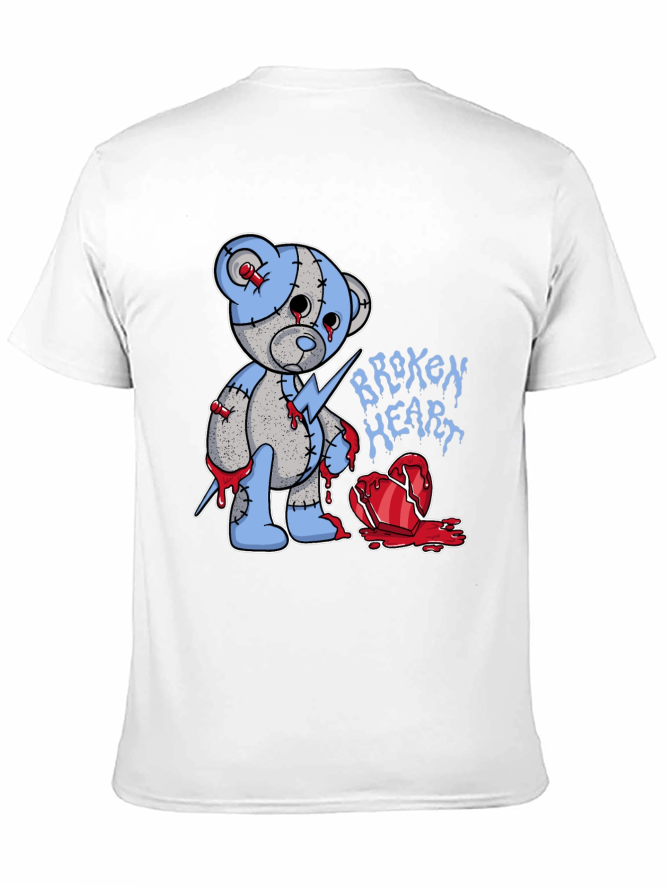 Broken Heart Teddy Bear Graphic Tee
