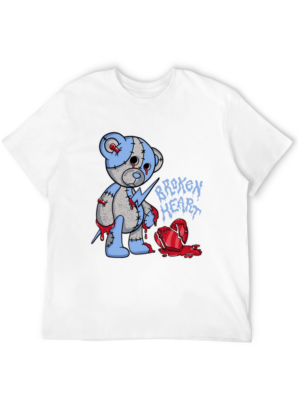 Broken Heart Teddy Bear Graphic Tee