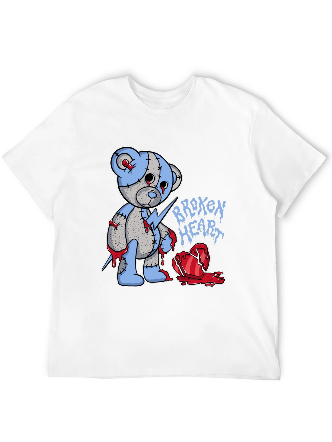Broken Heart Teddy Bear Graphic Tee