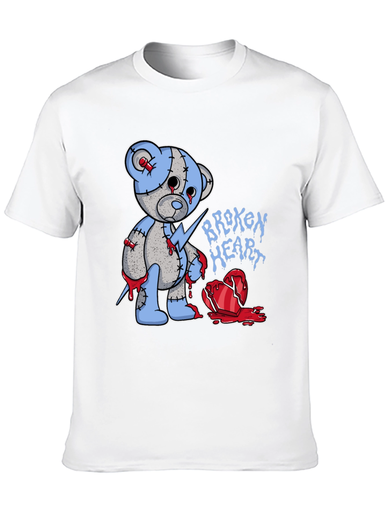Broken Heart Teddy Bear Graphic Tee