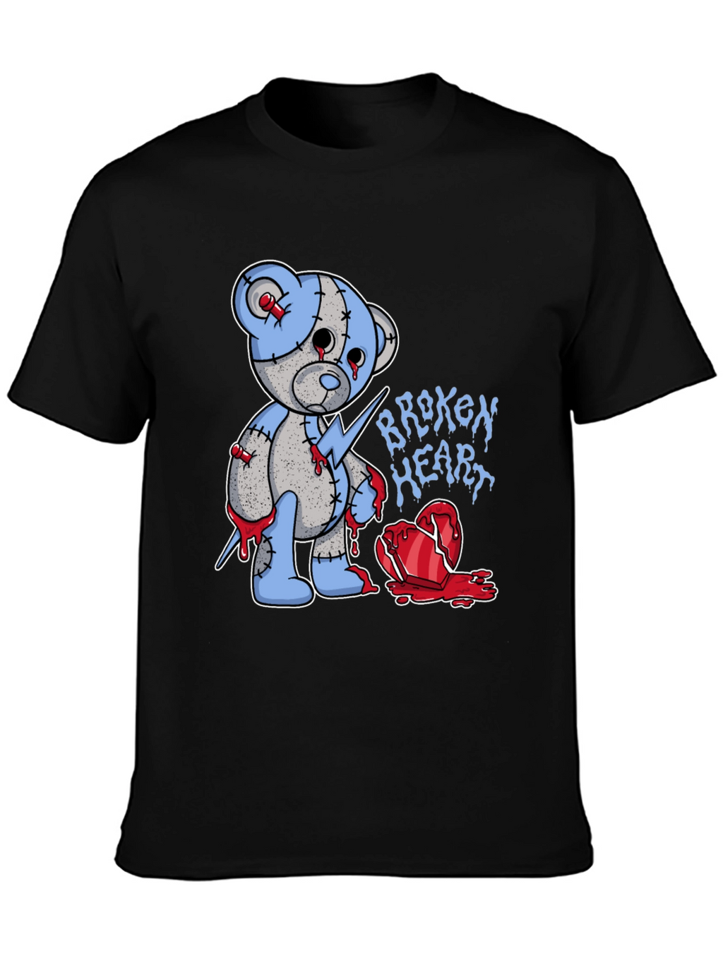 Broken Heart Teddy Bear Graphic Tee