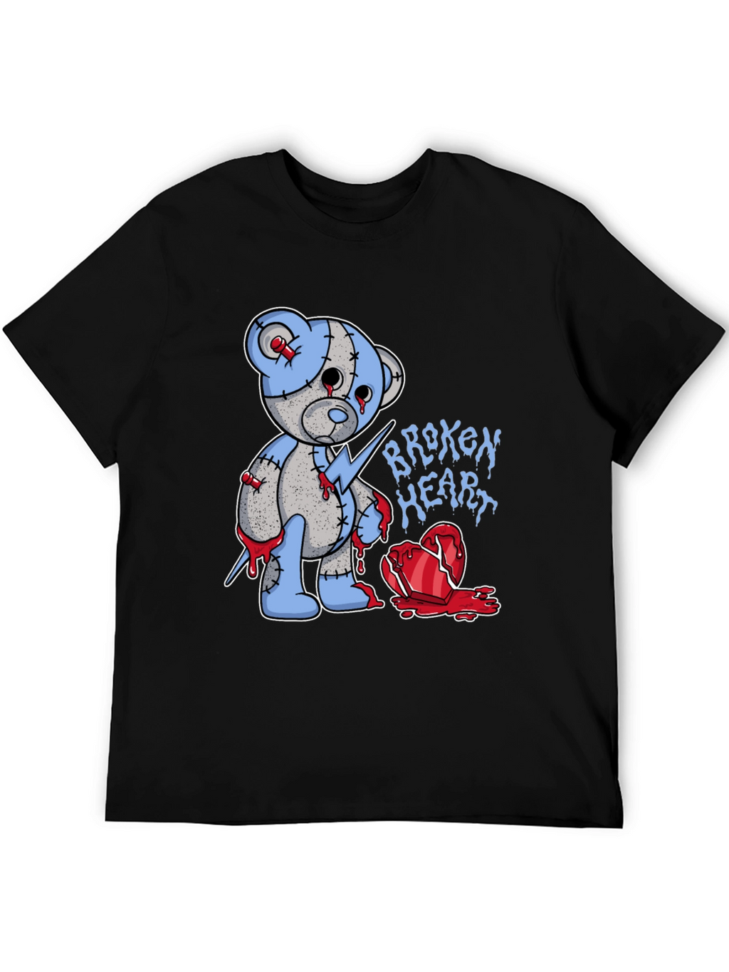 Broken Heart Teddy Bear Graphic Tee