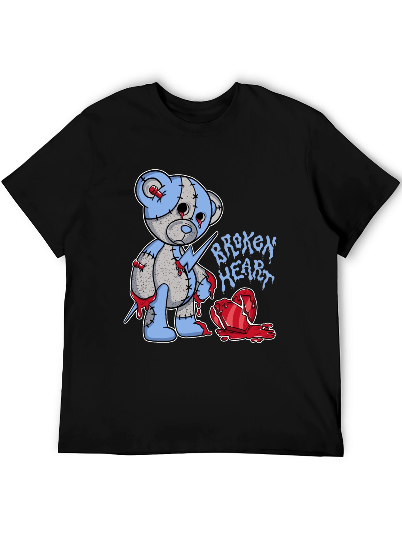 Broken Heart Teddy Bear Graphic Tee