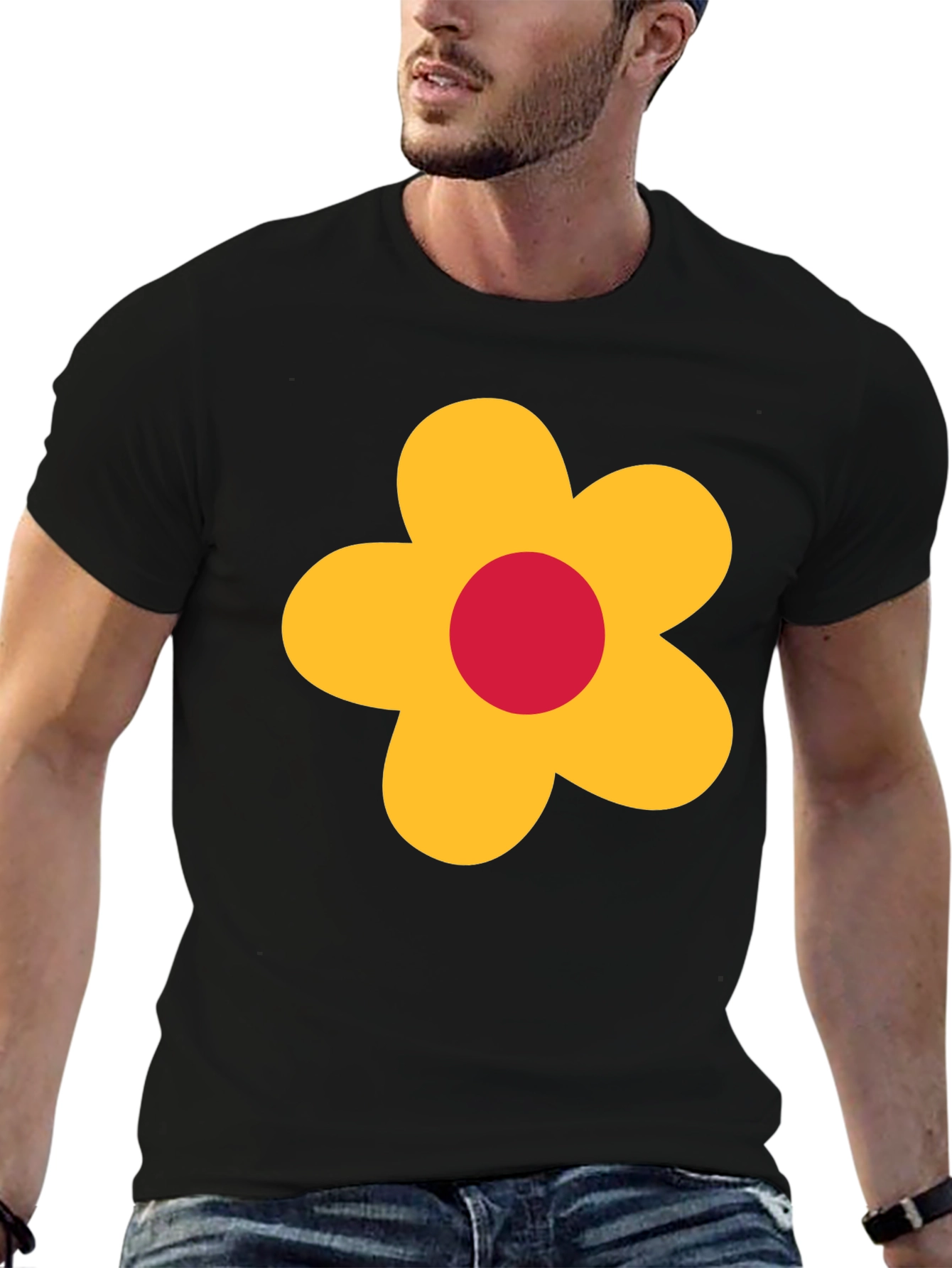Retro Flower Graphic Tee - Classic Cool