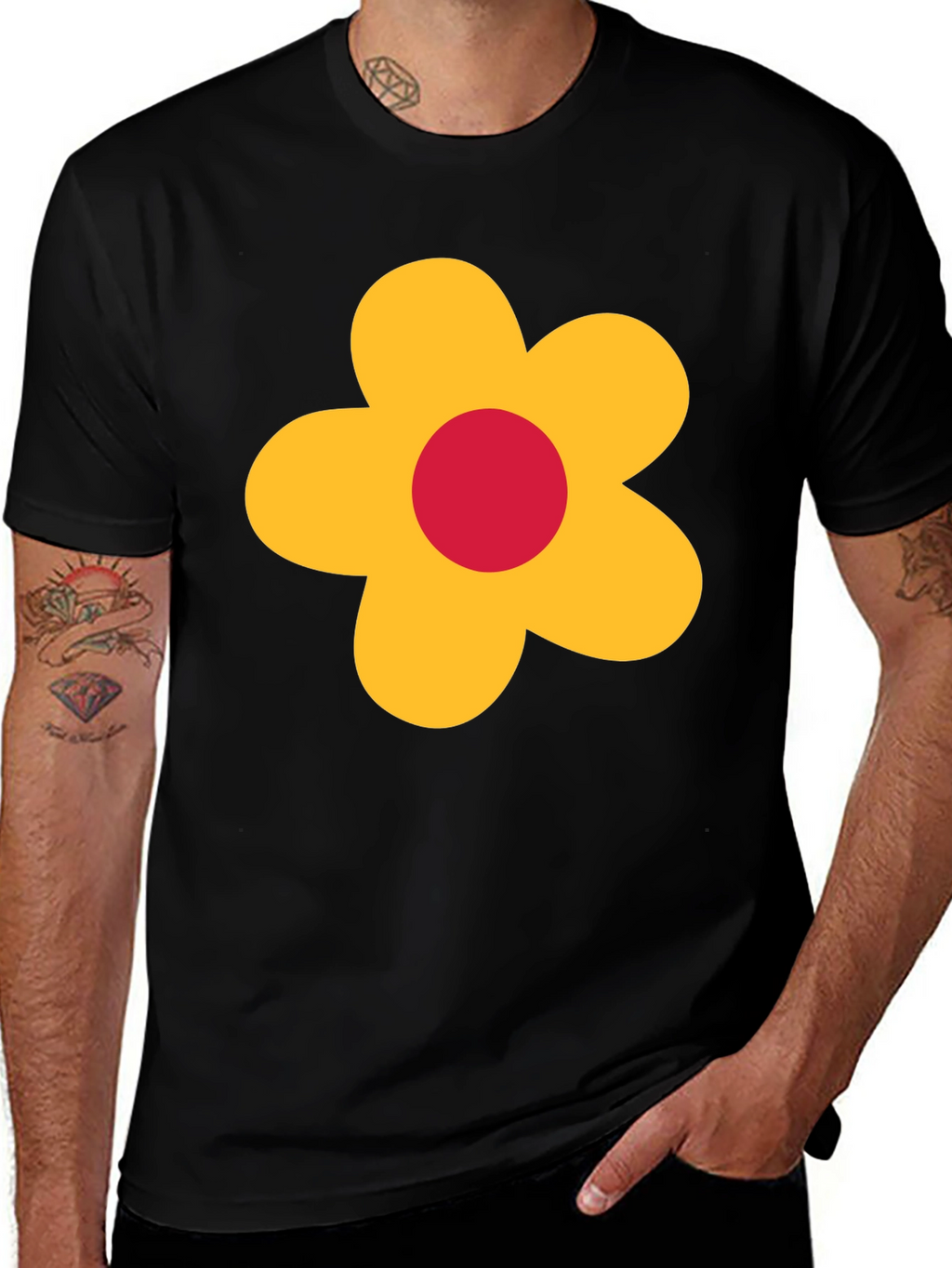 Retro Flower Graphic Tee - Classic Cool