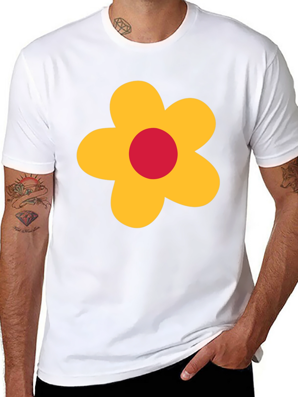 Retro Flower Graphic Tee - Classic Cool