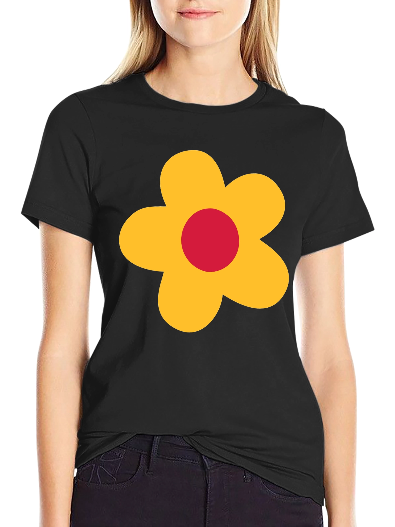 Retro Flower Graphic Tee - Classic Cool