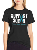 Support Squad Ovarian Cancer Awareness T-Shirt