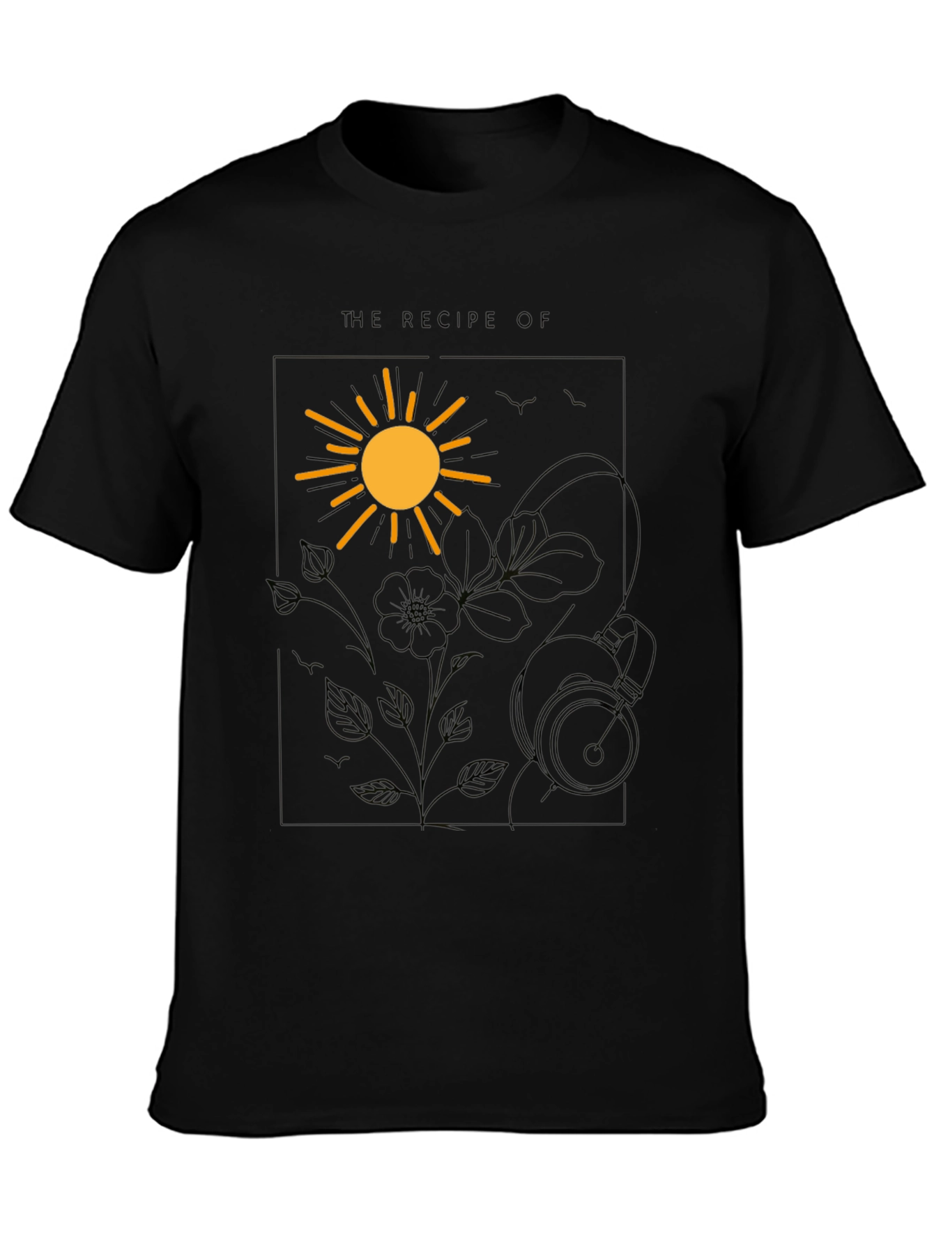 Recipe of Sunshine Graphic Tee - Black