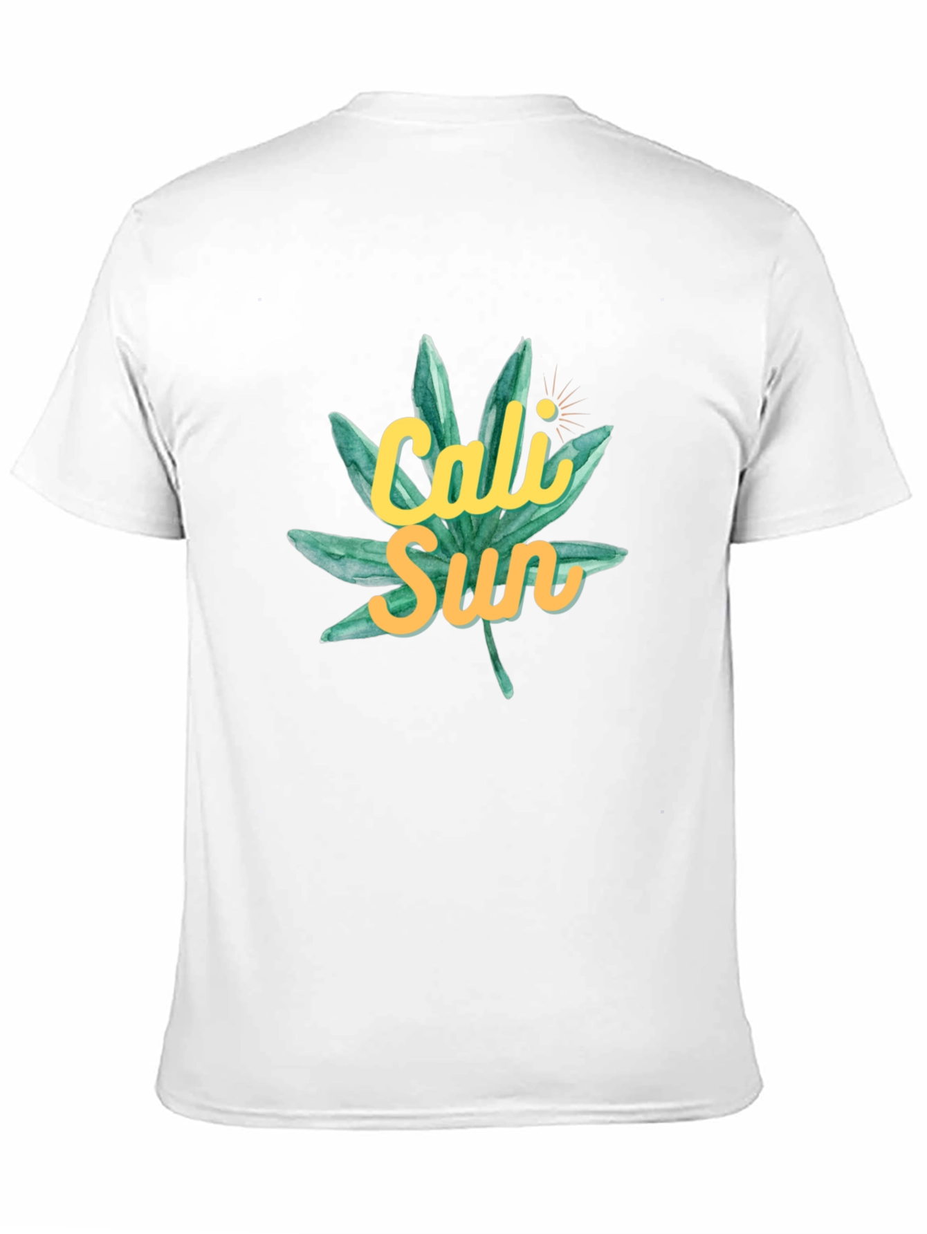 Cali Sun Graphic Tee - Black Cotton T-Shirt