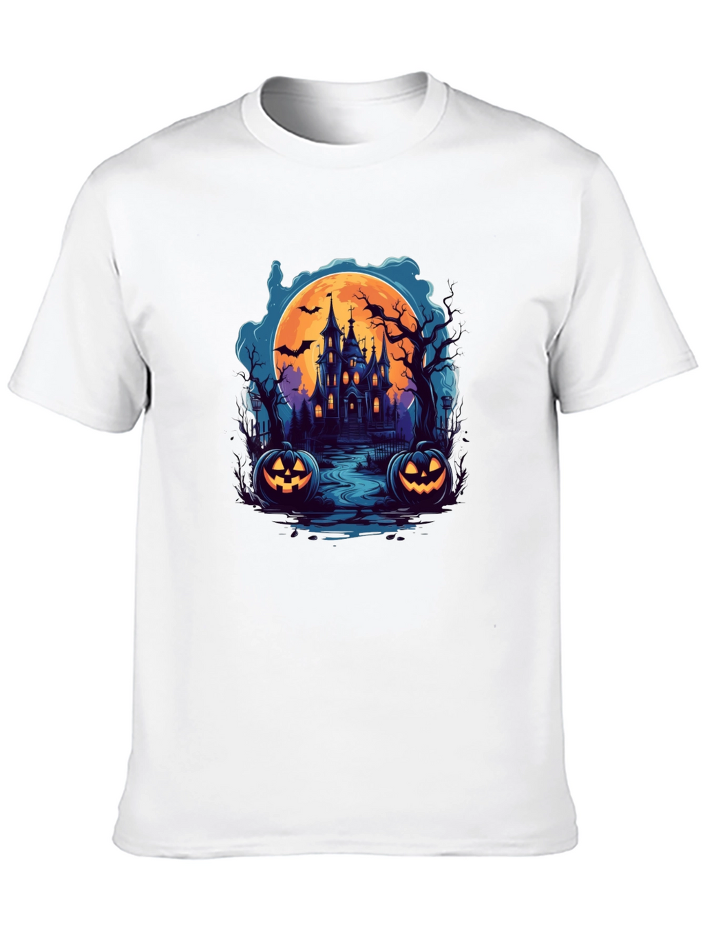 Spooky Halloween Haunted House T-Shirt