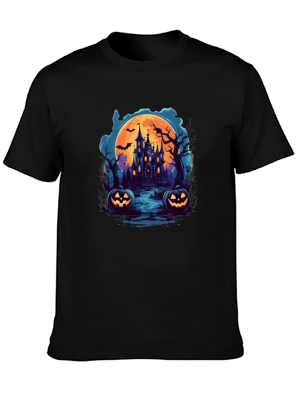 Spooky Halloween Haunted House T-Shirt