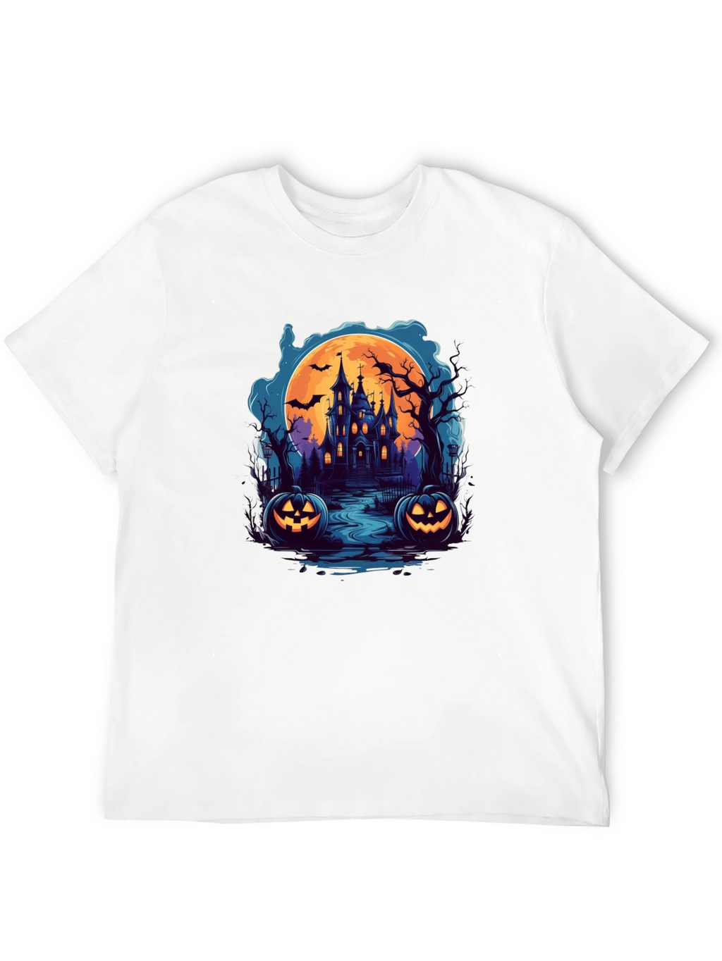 Spooky Halloween Haunted House T-Shirt