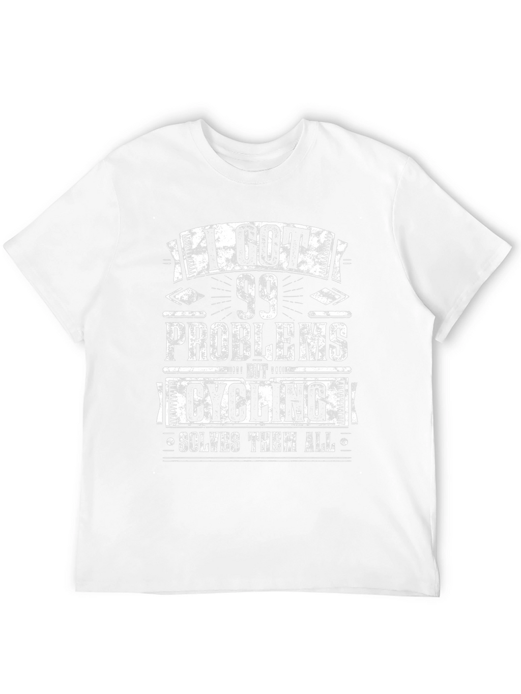 Cycling Solves All Problems Mens Black T-Shirt