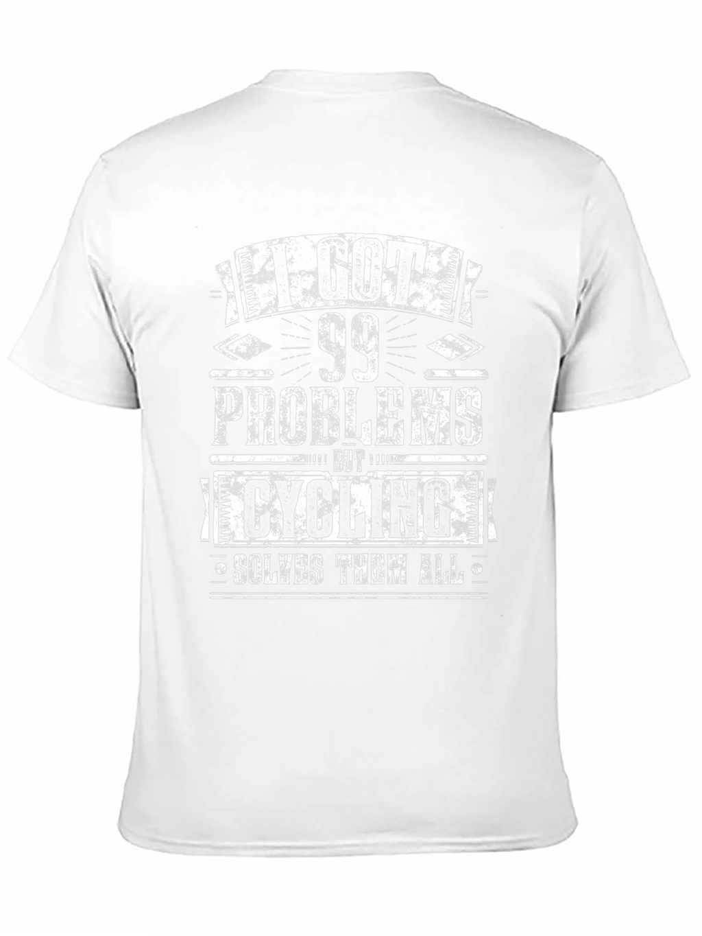 Cycling Solves All Problems Mens Black T-Shirt