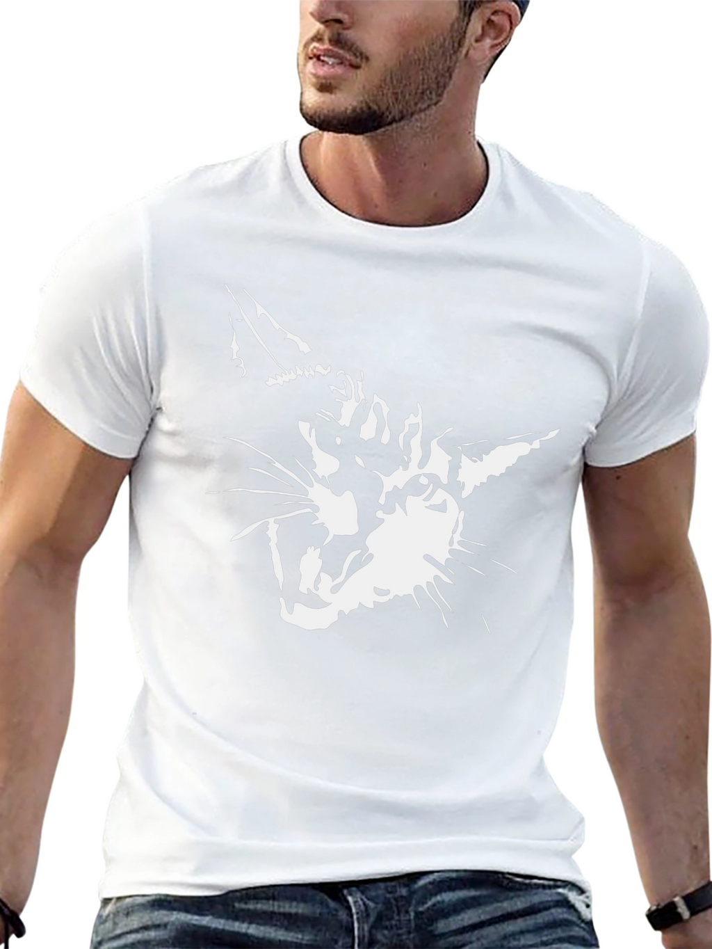 Black Cat Graphic Tee - Stylish Unisex T-Shirt