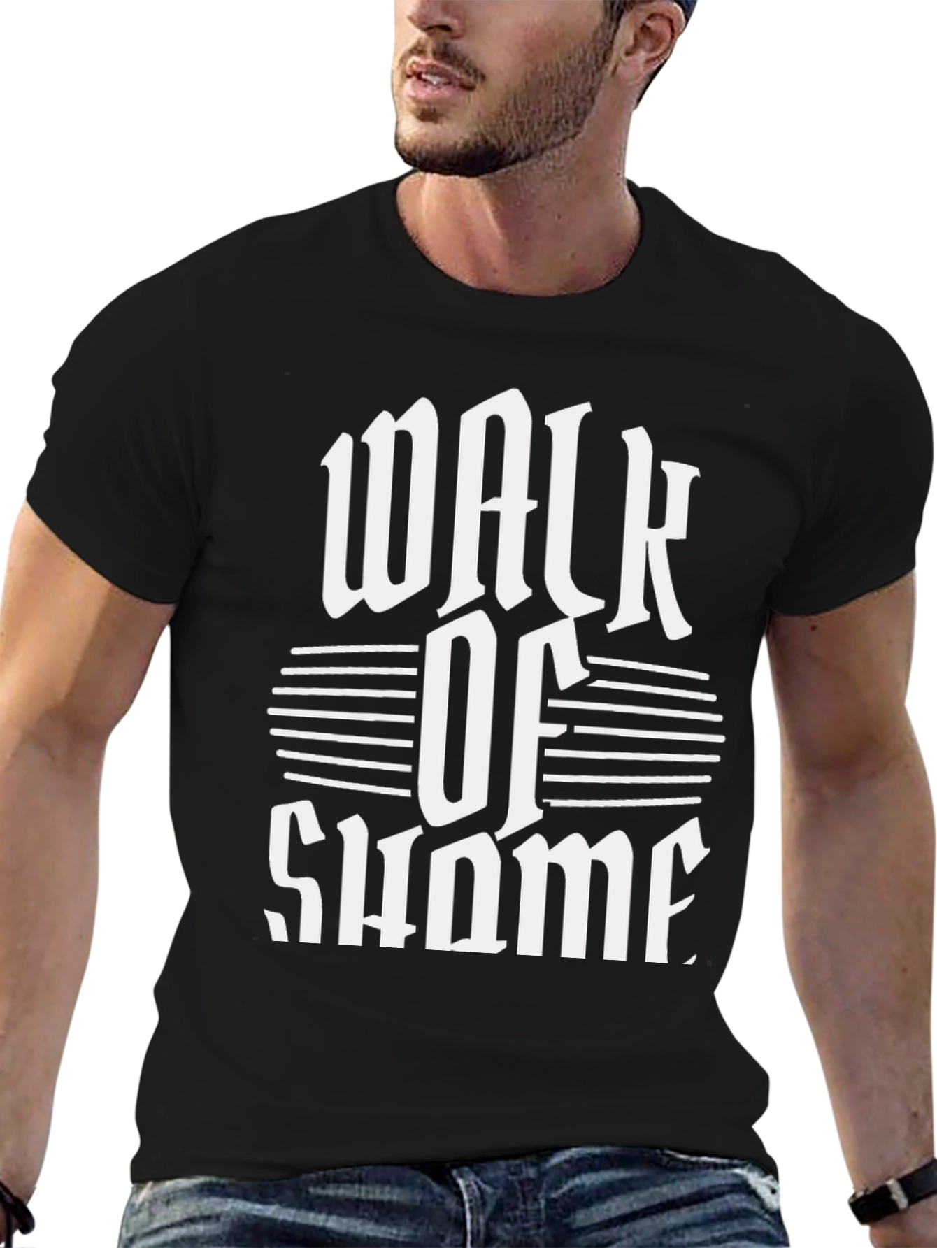 Walk of Shame Black Graphic T-Shirt