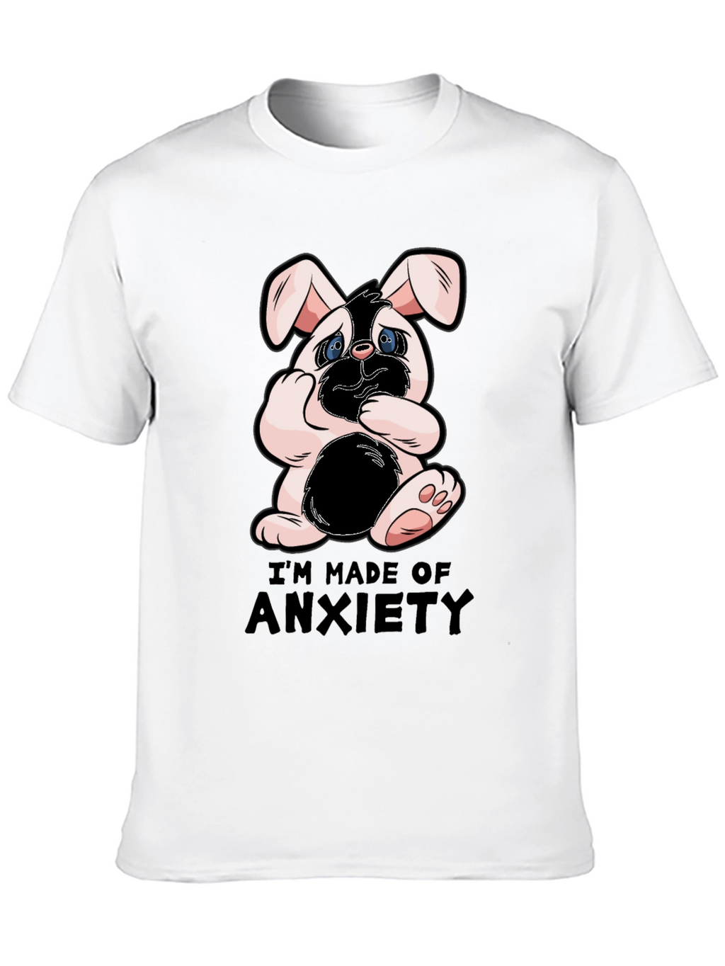 Anxiety Bunny Graphic T-Shirt
