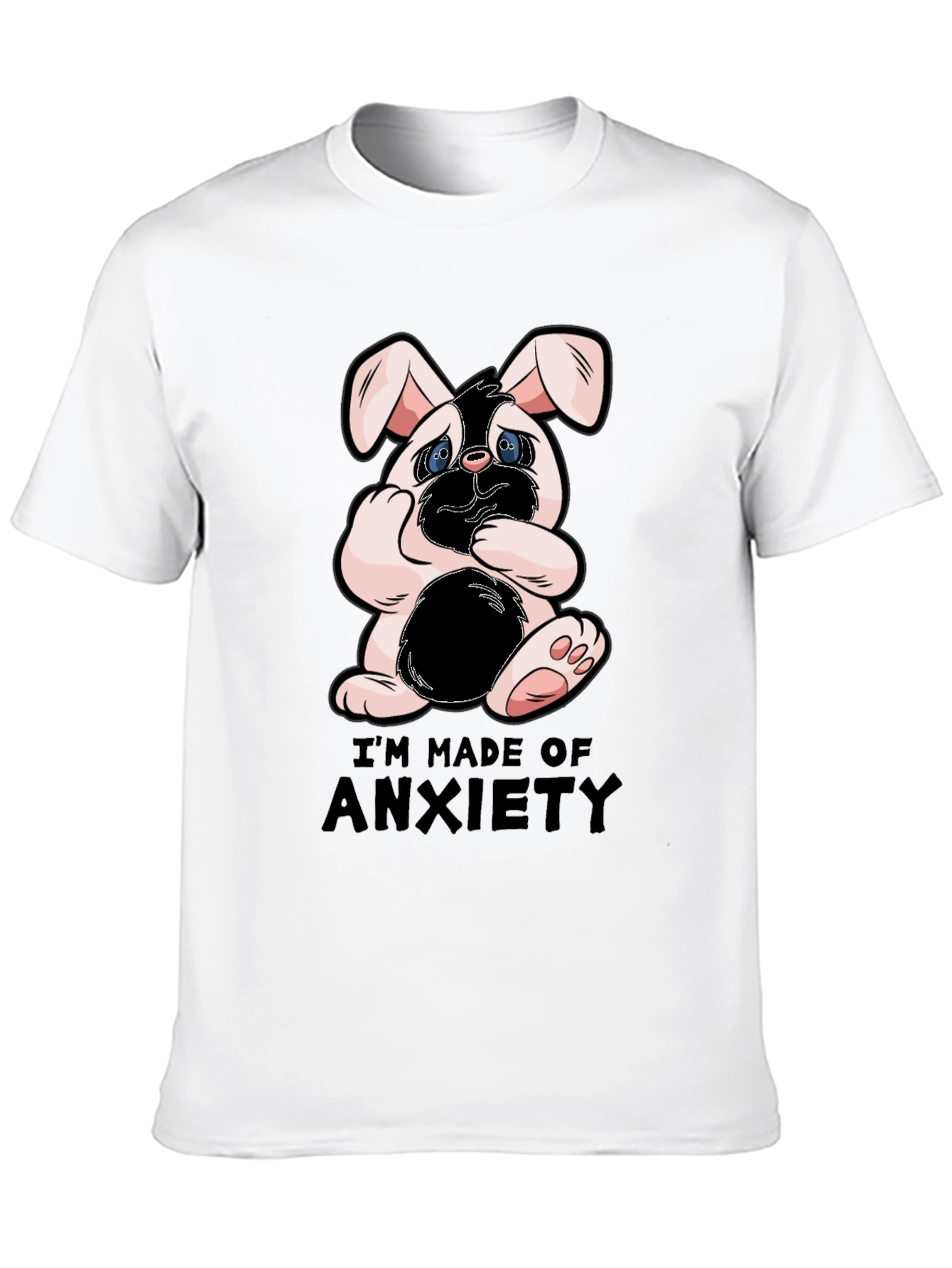 Anxiety Bunny Graphic T-Shirt