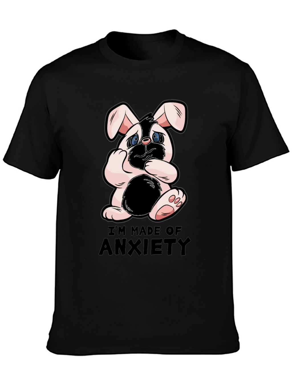 Anxiety Bunny Graphic T-Shirt