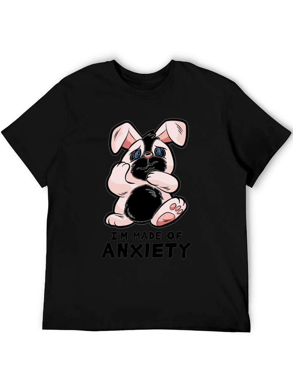 Anxiety Bunny Graphic T-Shirt