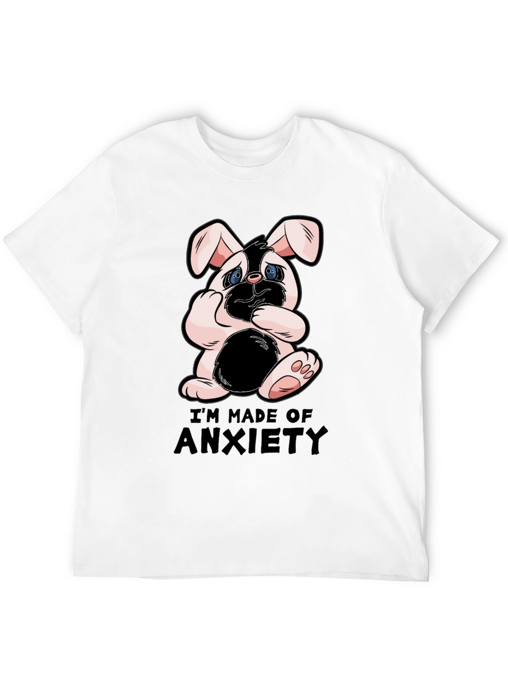 Anxiety Bunny Graphic T-Shirt