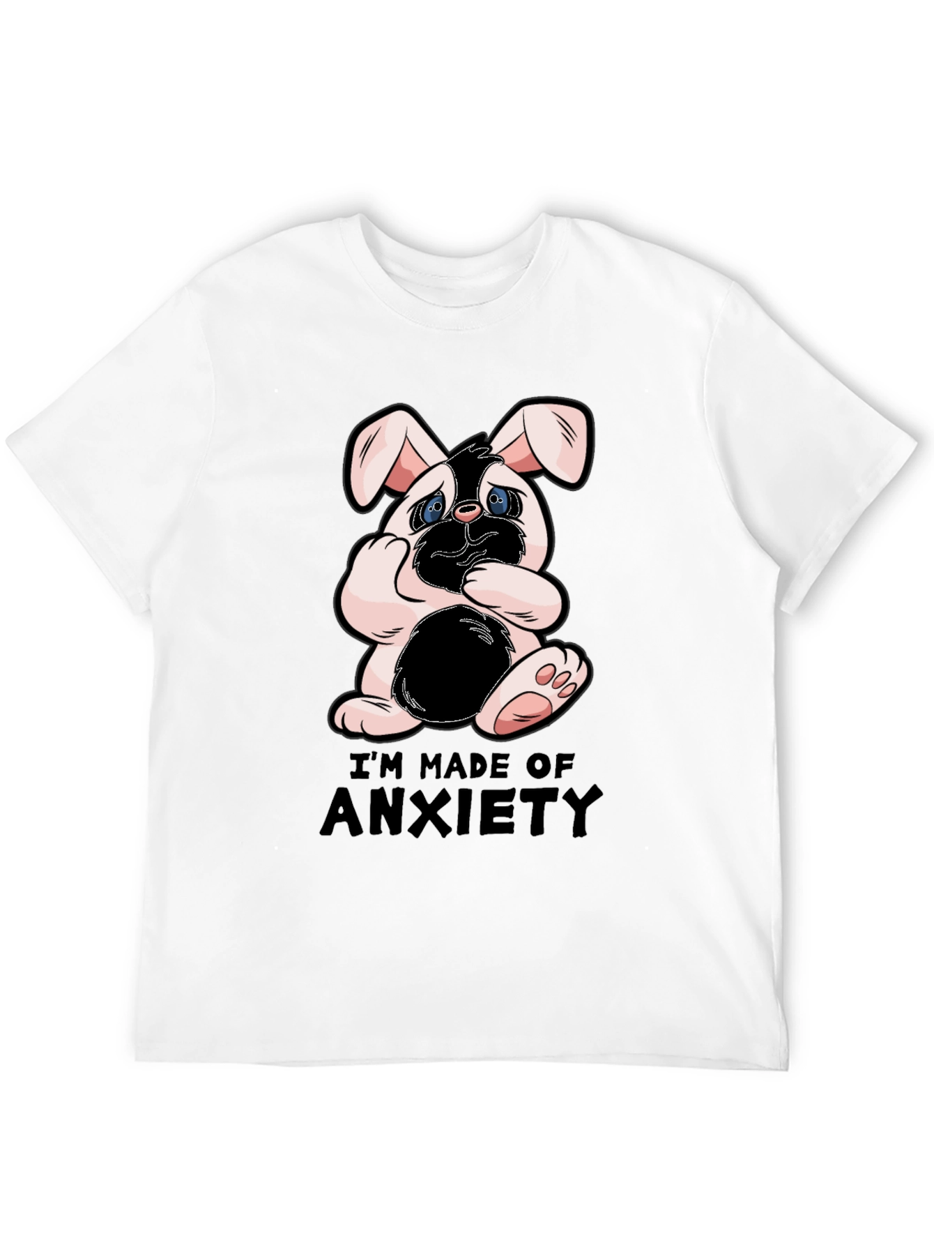 Anxiety Bunny Graphic T-Shirt