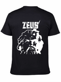 Zeus Graphic Print Black T-Shirt
