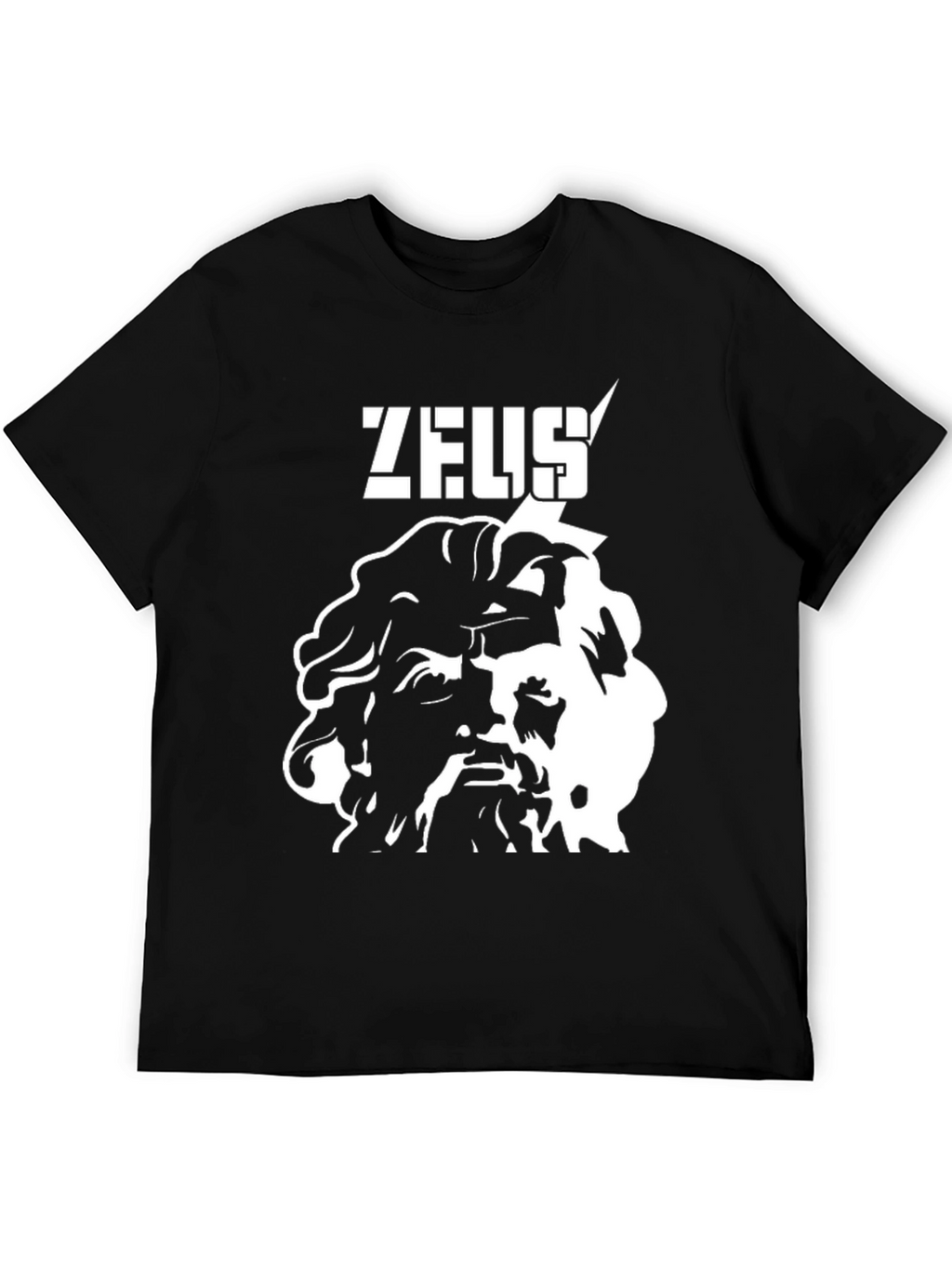 Zeus Graphic Print Black T-Shirt