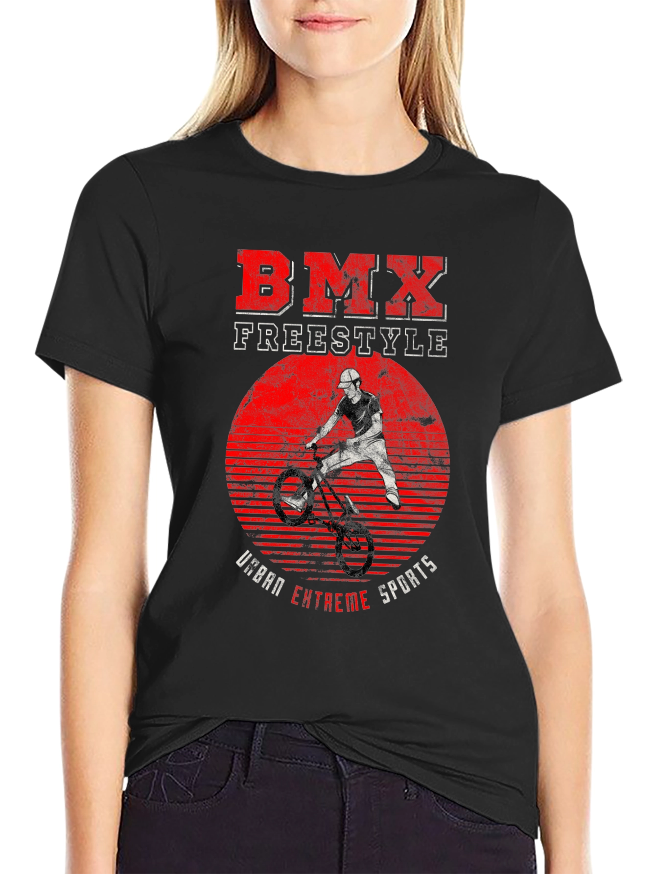 BMX Freestyle Urban Extreme Sports Graphic T-Shirt
