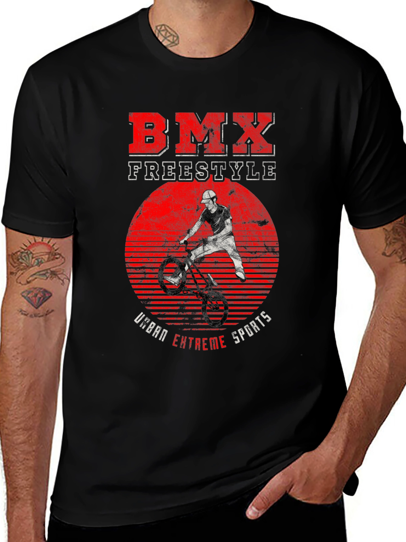 BMX Freestyle Urban Extreme Sports Graphic T-Shirt