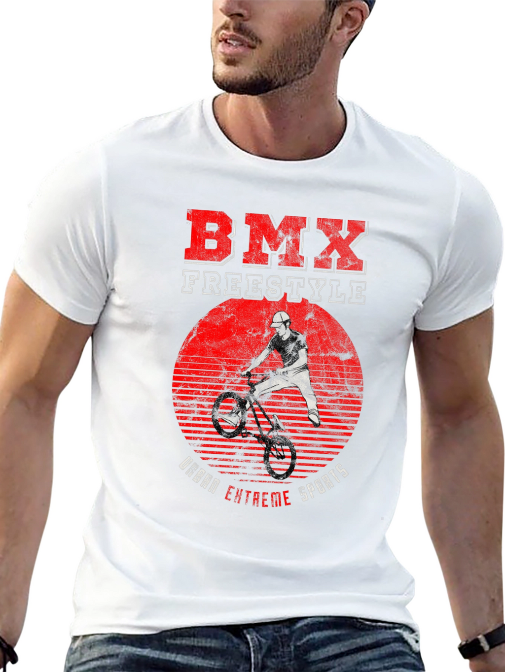 BMX Freestyle Urban Extreme Sports Graphic T-Shirt